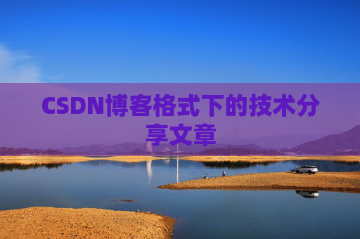 CSDN博客格式下的技术分享文章